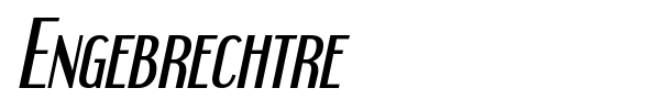 Engebrechtre font preview